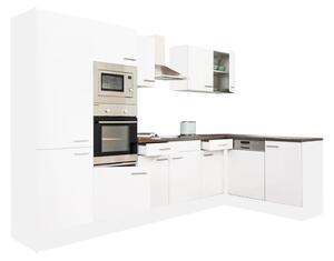 Yorki 340 beépíthető sarok konyhablokk fehér korpusszal
