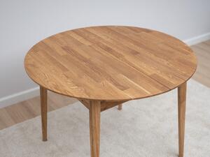 Kerek tölgyfa asztal f110 +35 cm hosszabbítások Bergen olaj intenzív