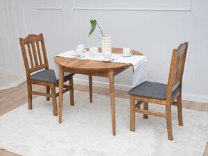 Kerek tölgyfa asztal f110 +35 cm hosszabbítások Bergen olaj intenzív