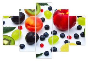 Vízcseppekkel ellátott gyümölcs képe (150x105 cm)