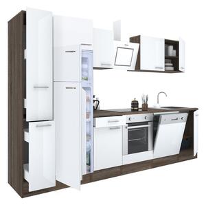 Yorki 310 konyhabútor alsó sütős, felülfagyasztós hűtős kivitelben