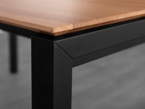 Dayton tölgyfa összecsukható asztal 90x160-220 cm Dayton matt tölgyfa