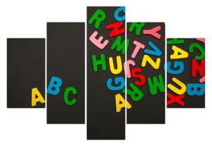 Kép - színes betűk (150x105 cm)