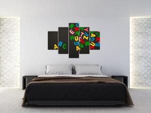 Kép - színes betűk (150x105 cm)