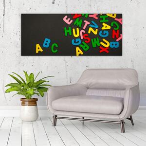 Kép - színes betűk (120x50 cm)