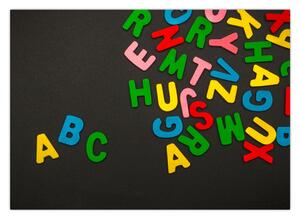 Kép - színes betűk (70x50 cm)