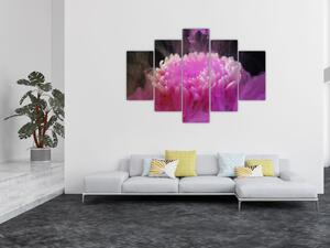 Rózsaszín virág képe a füstben (150x105 cm)