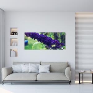 Kék virág képe (120x50 cm)