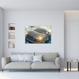 Audi autó képe - szürke (90x60 cm)