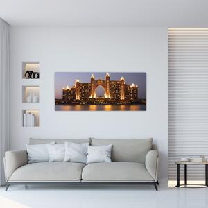 Kép egy épületról Dubajban (120x50 cm)