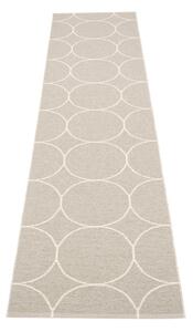 Krémszínű kültéri-beltéri futószőnyeg 70x300 cm Boo Linen – Pappelina