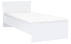 Miami egyszemélyes ágy 90x200 cm fehér-fehér