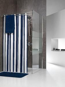 Sealskin Linje zuhanyfüggöny 200x180 cm fehér-kék 233011324