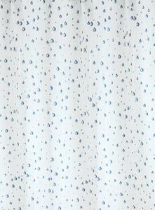 BISK zuhanyfüggöny 200x180 cm fehér-kék 03910