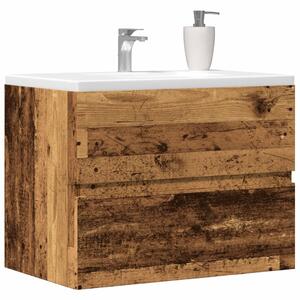 Antik fa színű szerelt fa fürdőszobaszekrény 60 x 38,5 x 45 cm