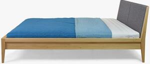 Luxus tölgyfa ágy 180 x 200, natúr tölgy