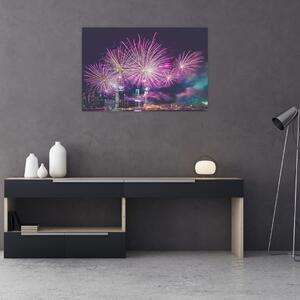 Tűzijáték képe (90x60 cm)