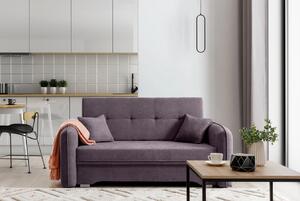 LAINE világos lila összecsukható háromüléses kanapé