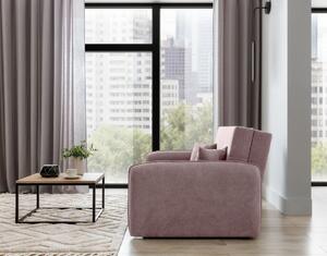 LAINE világos rózsaszín összecsukható háromüléses kanapé