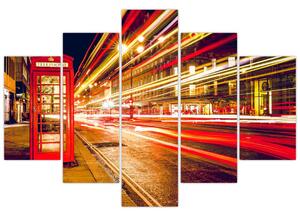 Piros londoni telefonfülke képe (150x105 cm)