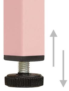 VidaXL rózsaszín acél fiókos szekrény 80 x 35 x 101,5 cm