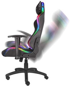 Genesis Trit 500 Gamer szék RGB LED világítással #fekete