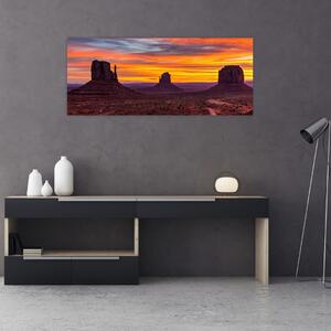 Kép - Emlékmű - völgy Arizonában (120x50 cm)