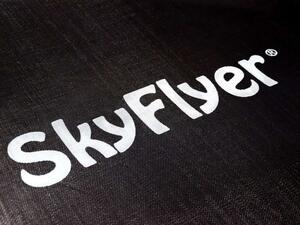 SkyFlyer fekete, 304 cm-es kerti trambulin hálóval és profilozott