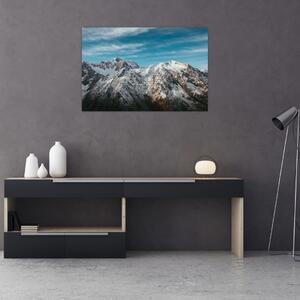 Havas csúcsok képe, Fiordland (90x60 cm)
