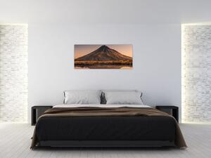 A Mount Taranaki visszaverődése, Új-Zéland (120x50 cm)