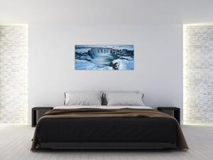 Kép - Istenek vízesése, Izland (120x50 cm)
