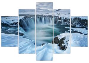Kép - Istenek vízesése, Izland (150x105 cm)