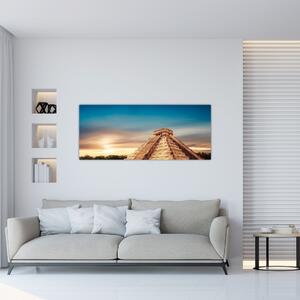 A híres maja emlékmű képe (120x50 cm)