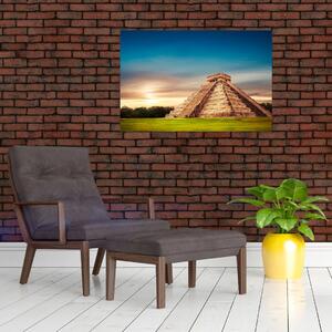 A híres maja emlékmű képe (90x60 cm)