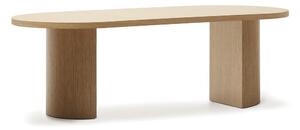 Étkezőasztal tölgyfa dekorral 100x240 cm Nealy – Kave Home