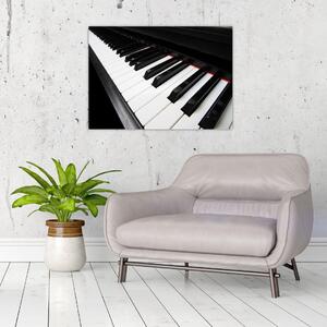 Zongora billentyű képe (70x50 cm)