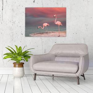 Flamingók képe (70x50 cm)