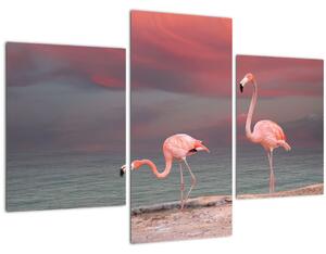 Flamingók képe (90x60 cm)
