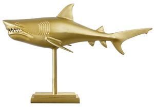 Shark arany színű dekoráció 70 cm
