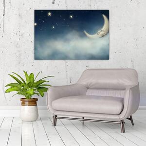 Kép - Hold csillagokkal (90x60 cm)