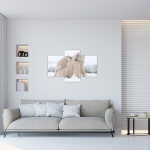 Kép - Jegesmedvék (90x60 cm)