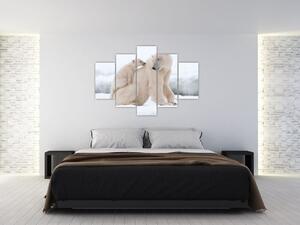 Kép - Jegesmedvék (150x105 cm)