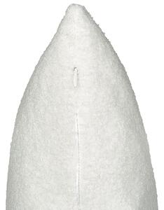 Fehér buklé díszpárna kétdarabos szettben 60 x 60 cm LEUZEA