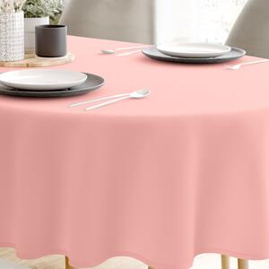 Goldea pamut asztalterítő - pasztell rózsaszín - ovális 140 x 180 cm