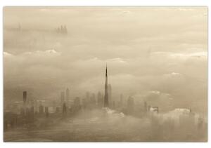 Egy város képe a felhőkben (90x60 cm)
