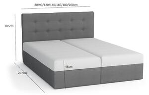 STIG 5 egyszemélyes ágy tárolóhellyel - 120x200, barna
