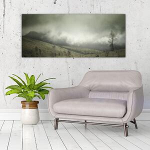 A vihar előtti táj képe (120x50 cm)