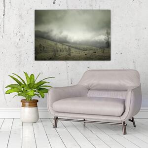 A vihar előtti táj képe (90x60 cm)