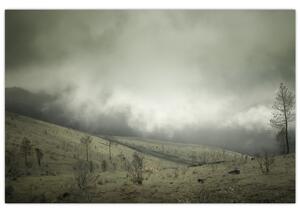 A vihar előtti táj képe (90x60 cm)