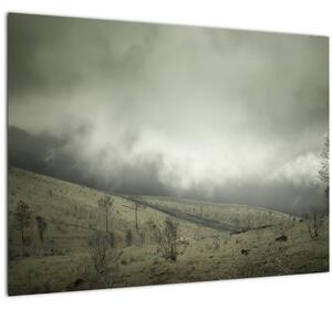 A vihar előtti táj képe (70x50 cm)
